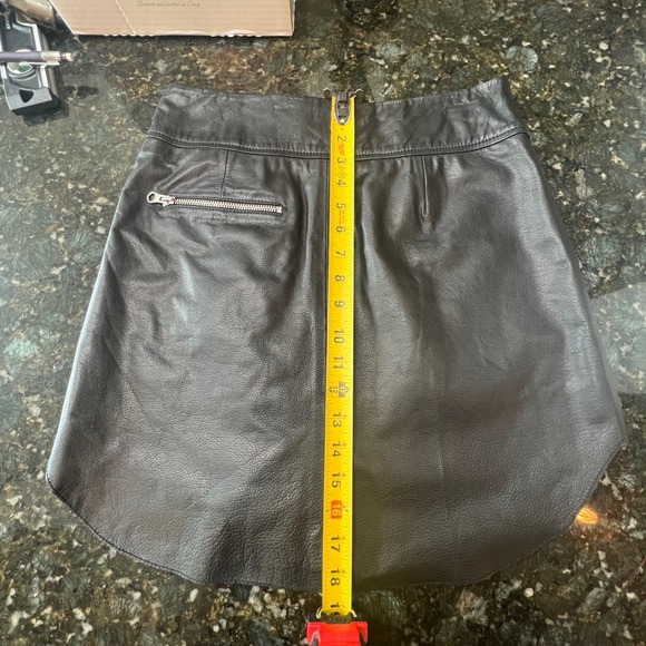 Alexander McQueen Leather Zip Biker Skirt - Picture 10 of 10